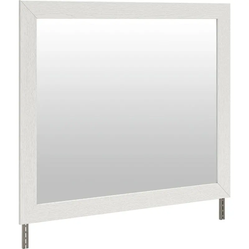 Savonport Wall-Mounted Vanity Mirror In White And Brown Finish 1