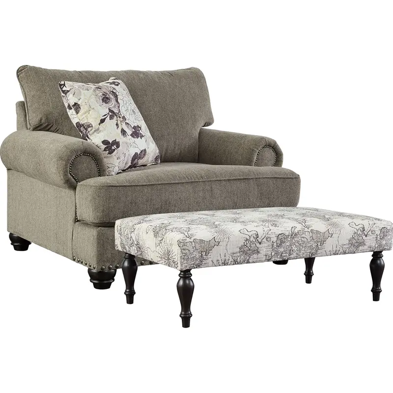 Sembler Minimalist 2-Piece Living Room Set In Cobblestone Beige 1