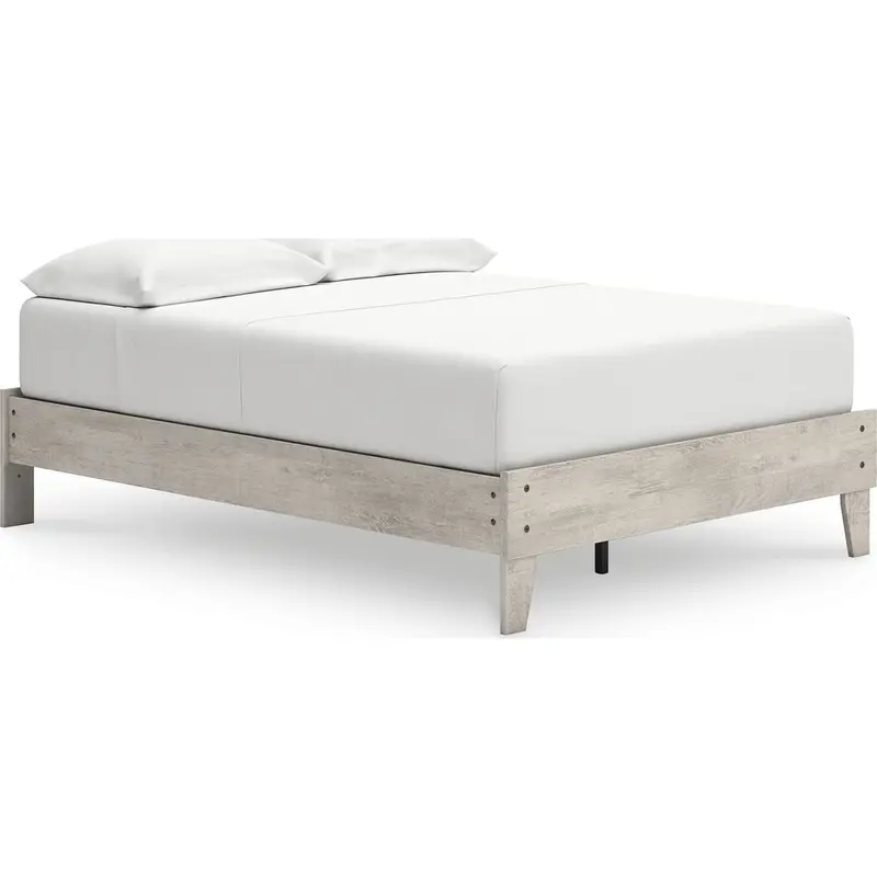 Shawburn Gray Full Platform Bed Frame – No Box Spring Needed 1