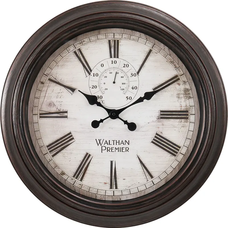 Shiloh Industrial Wall Clock – 20" X 20" Rustic Or Matte Black Decor Piece 1