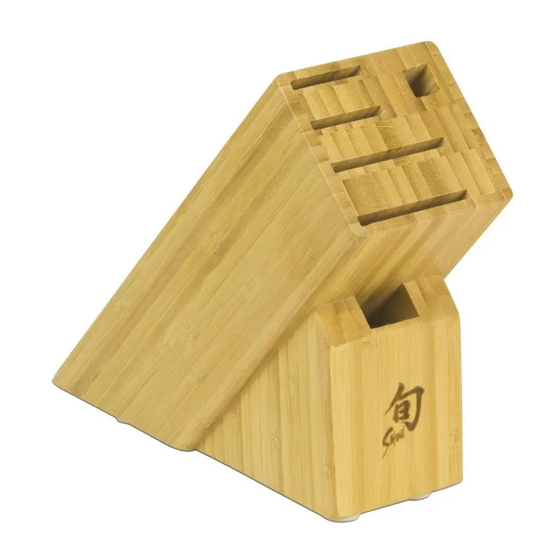 Shun Bamboo Slimline 6-Slot Knife Block 1