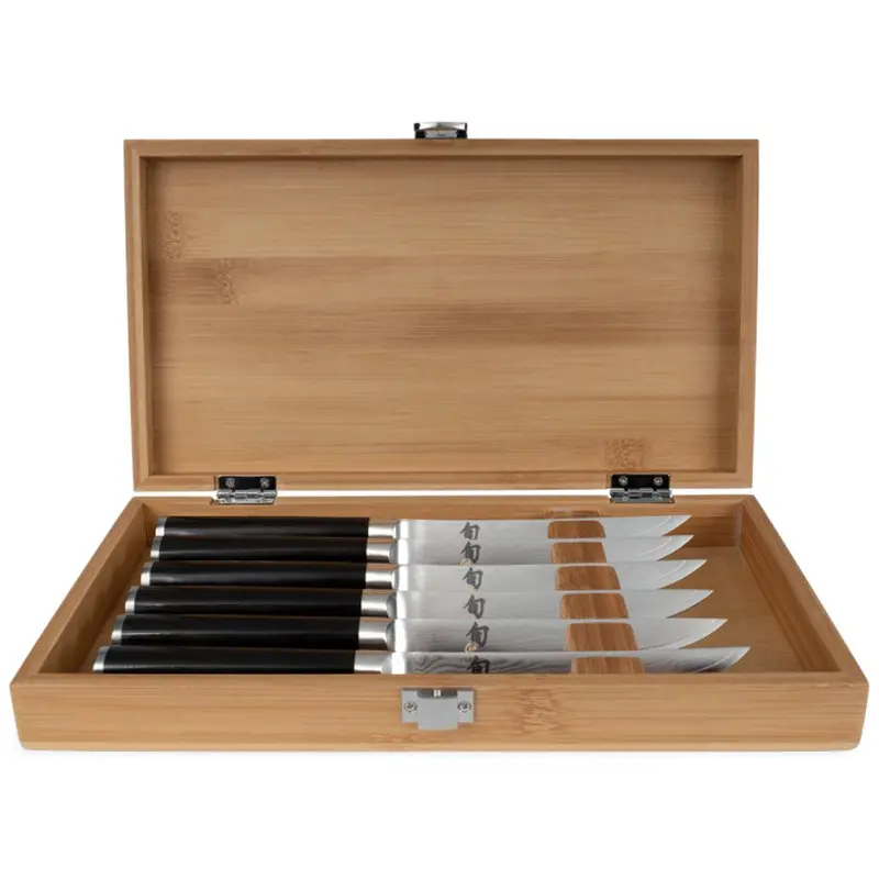 Shun Classic 6-Piece Steak Knife Collection – Bamboo Gift Box 1