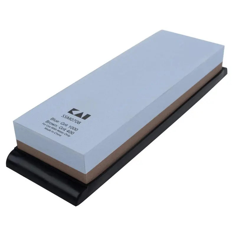 Shun Combination Whetstone (400/1000 Grit) With Non-Slip Rubber Base 1
