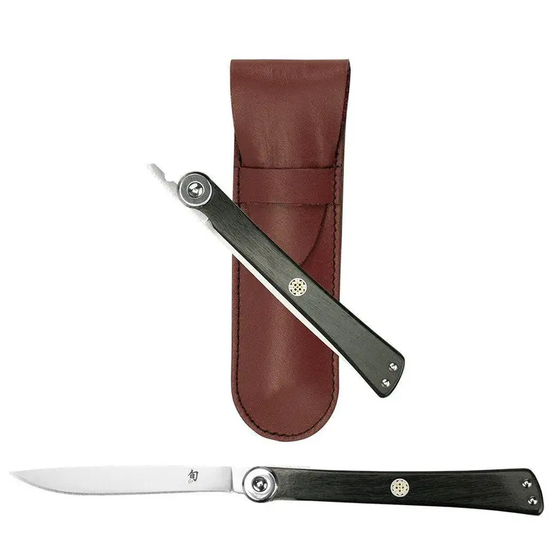 Shun Higo Nokami Folding Steak Knife With Protective Sheath 1