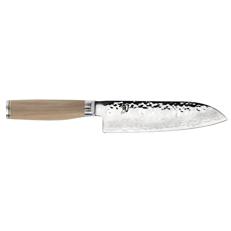 Shun Premier Blonde 7-Inch Santoku Knife – Precision Vegetable & Herb Cutting 1