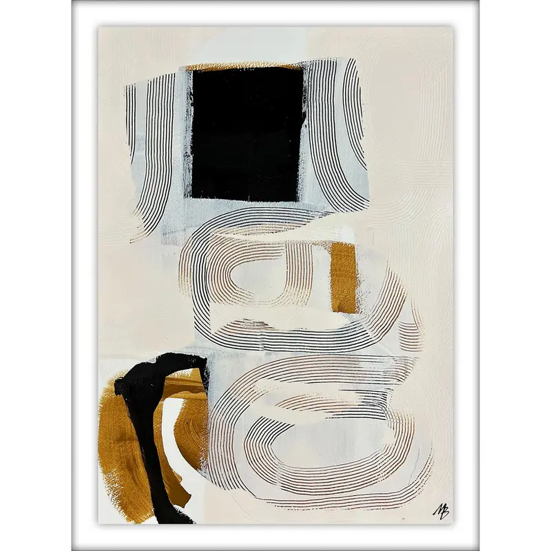 Soft Flow 2 Contemporary Wall Art – 26" X 34" 1