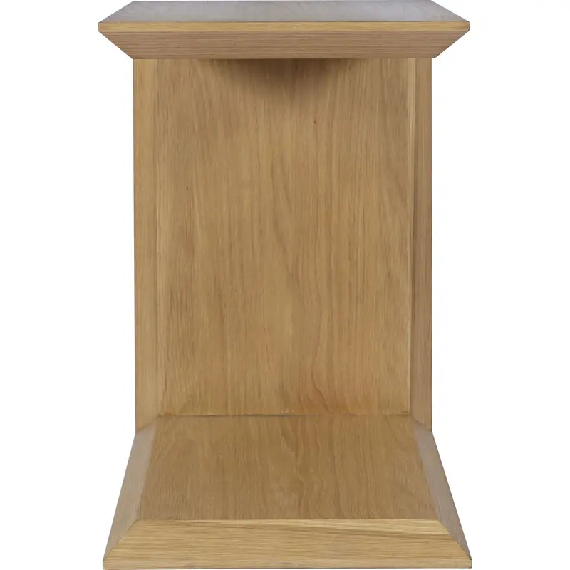 Soho Oak Accent Table – Compact Round Side Table For Living Room Or Bedroom 1