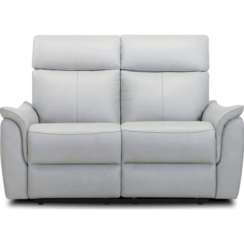 Solace Ranger Dove Grey Power Reclining Loveseat – Two-Seater With Dual Headrests 1