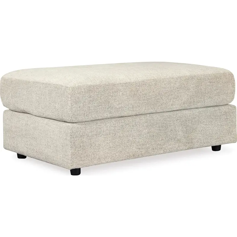 Soletren Oversized Stone Fabric Ottoman – Lounge & Footrest 1