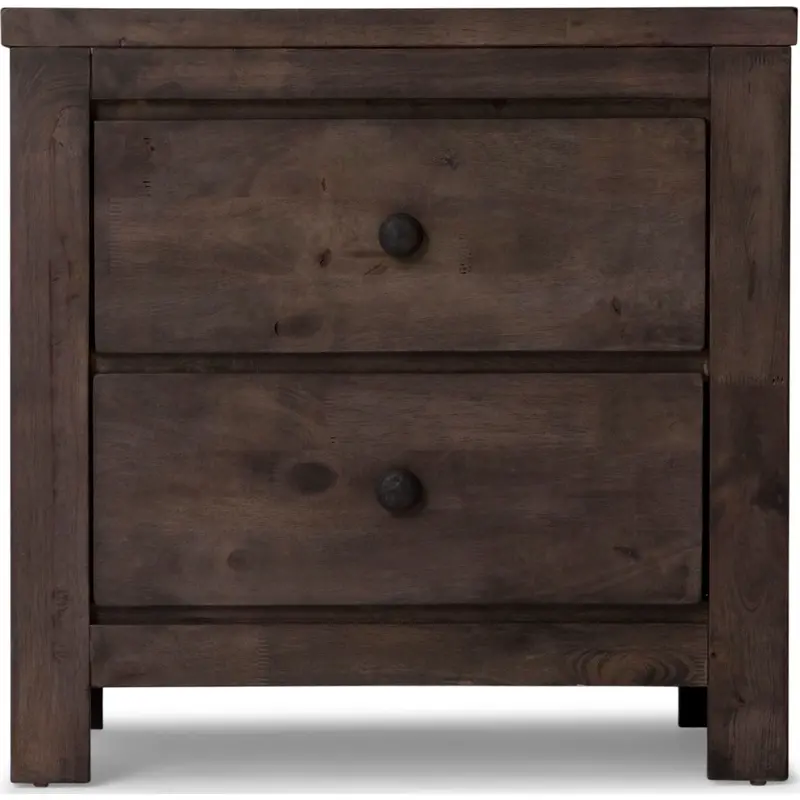 Sommerville Grey Nightstand With Drawer And Shelf 1
