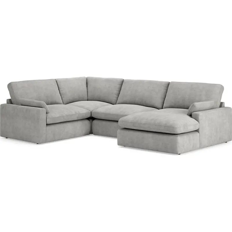 Sophie 4-Piece Modular Sectional Sofa With Optional Chaise Configuration 1