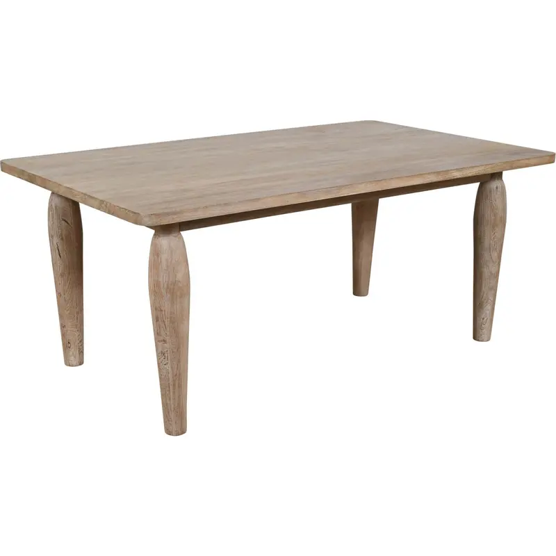 Spader Washed Sand Finish Extendable Dining Table (2271-Spaderws) 1