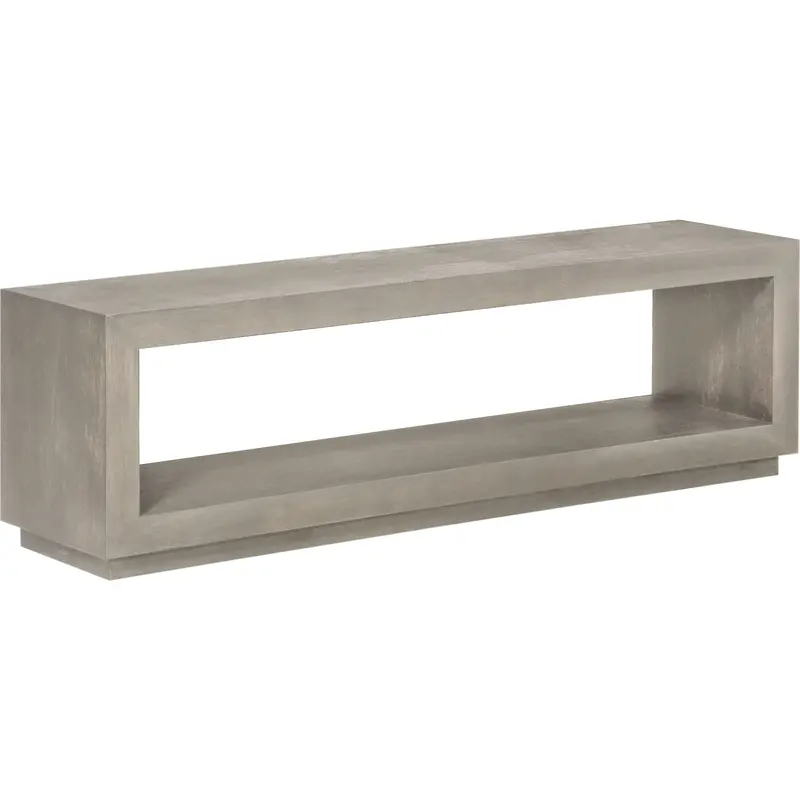 Stafford Upholstered Dining Bench – Mineral Gray Performance Fabric 1