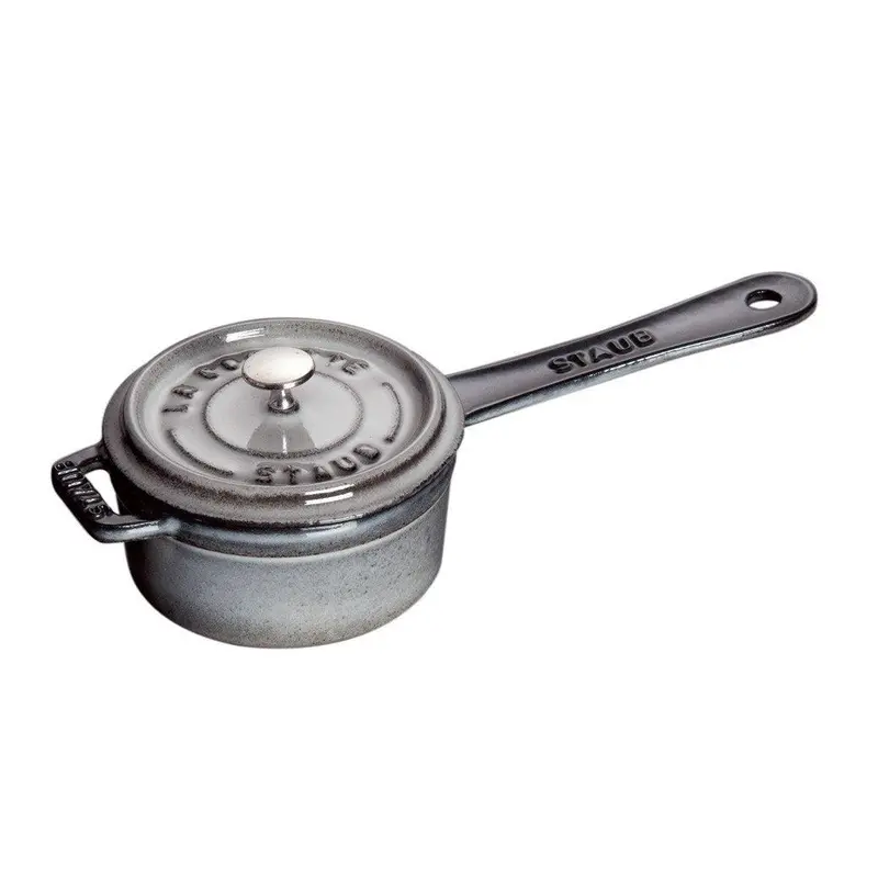 Staub 0.25-Quart Mini Saucepan – Graphite Grey Enamel 1