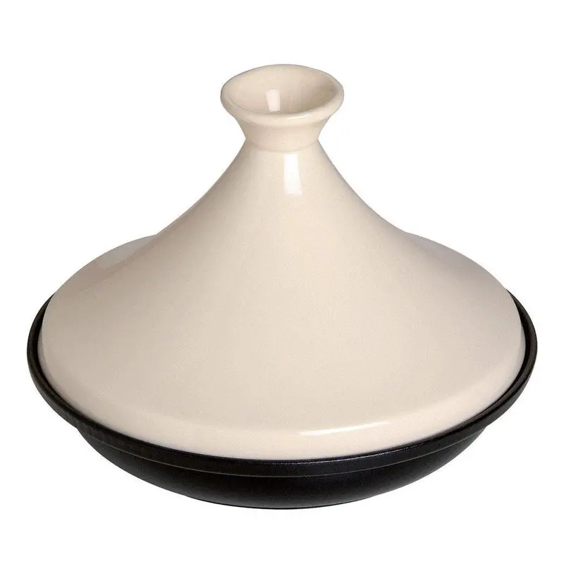 Staub 0.5-Quart Tajine Cooker – Cream-Colored Enamel 1