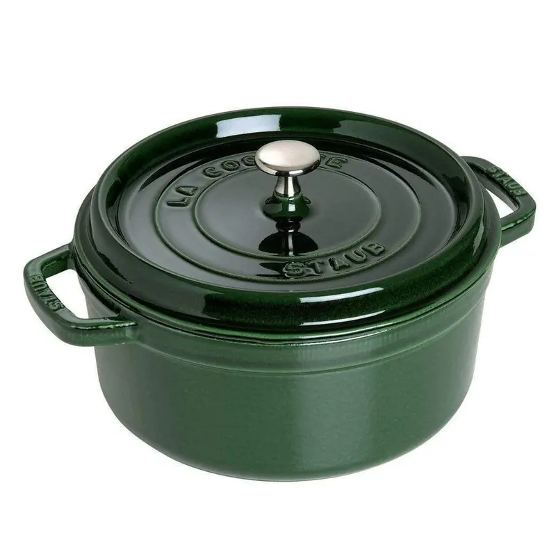 Staub 13.25-Qt Round Cocotte – Large-Capacity Enamel Cast Iron Dutch Oven 1