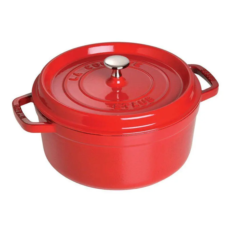 Staub 4-Quart Round Enameled Cast Iron Cocotte 1