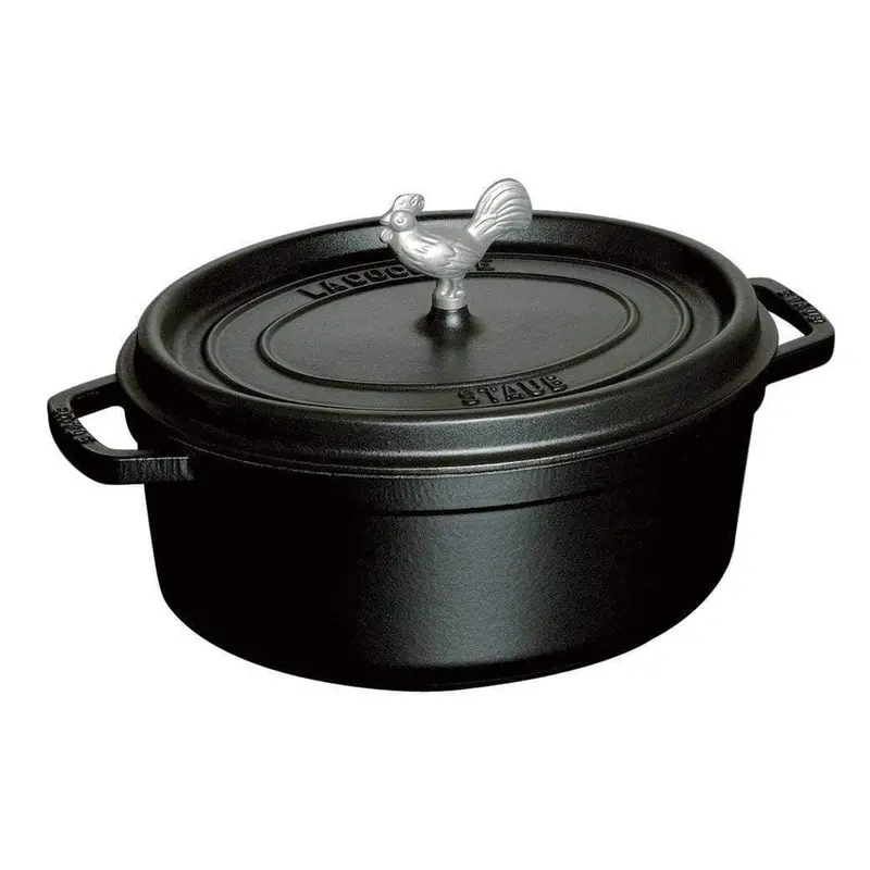 Staub Coq Au Vin Cocotte – 5.75-Qt Enameled Cast Iron Cooking Pot 1