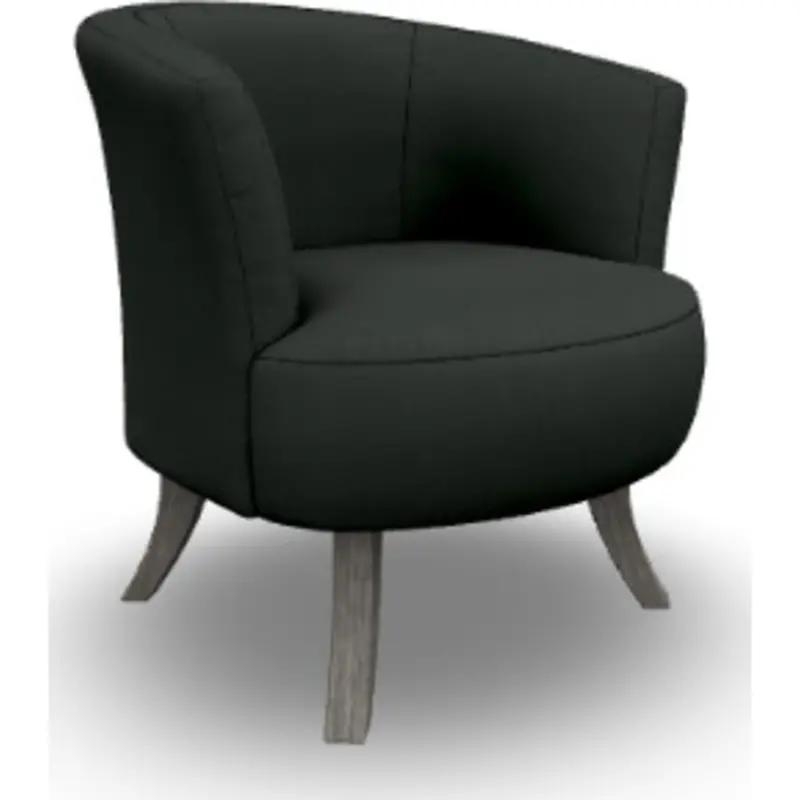 Steffen Contemporary Accent Chair – Smoke Fabric 1