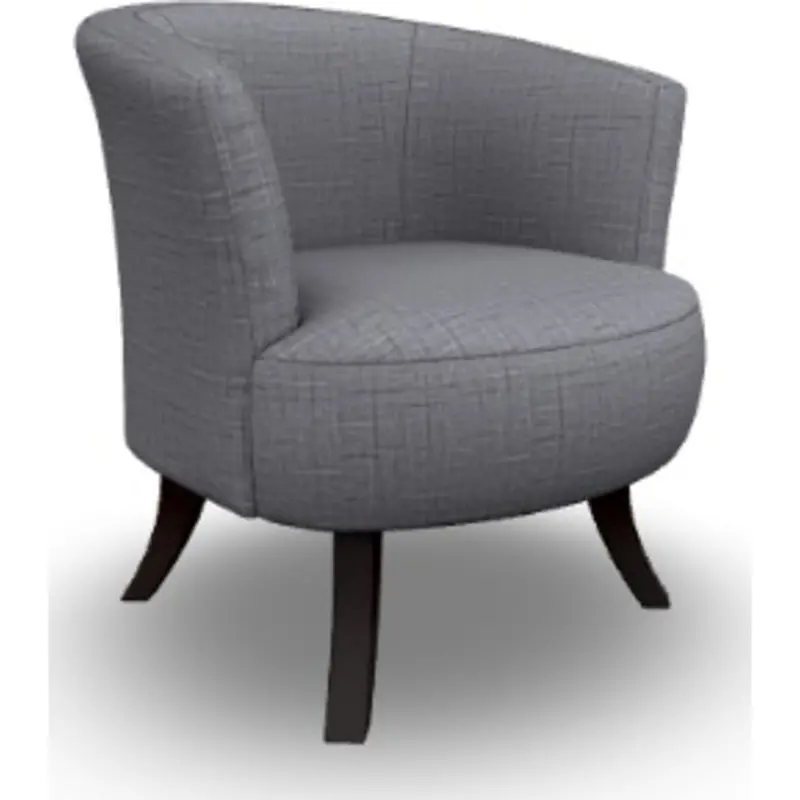 Steffen Grey Linen-Look Accent Chair – Compact Styling 1