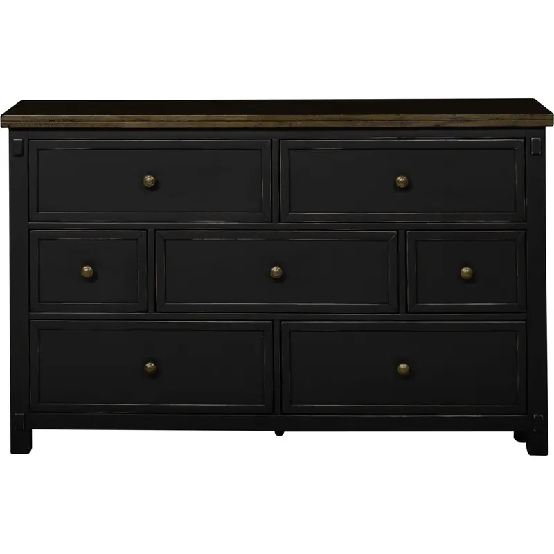 Stormy Ridge Chicory/Slate Black Dresser With Modern Farmhouse Style 1