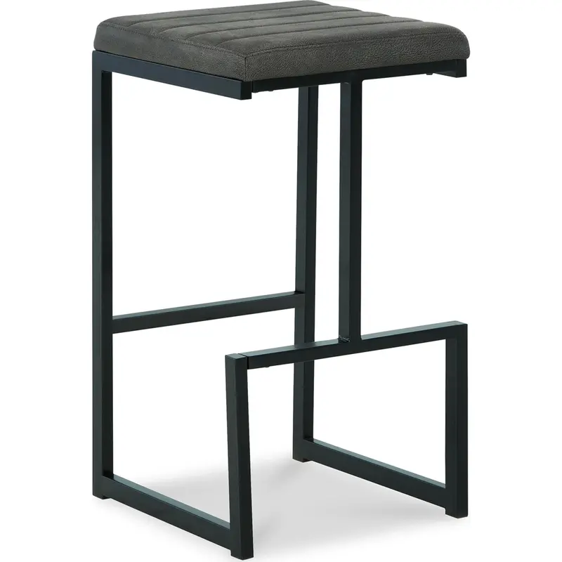 Strumford Bar-Height Stool – Two-Tone Gray And Black (Model D109-130) 1