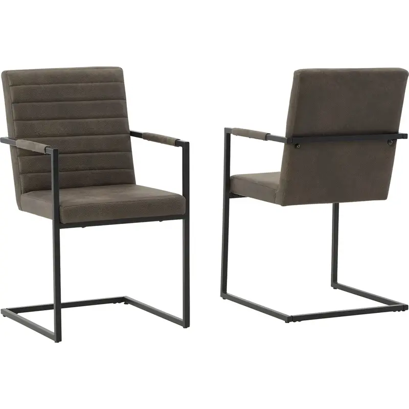Strumford Gray-And-Black Armchair D449-02A 1