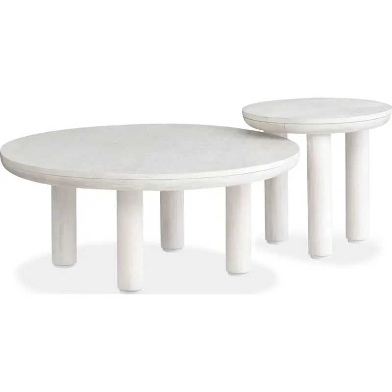 Sunset Cove Moonlight Pearl Nesting Cocktail Tables (Set Of 2) 1