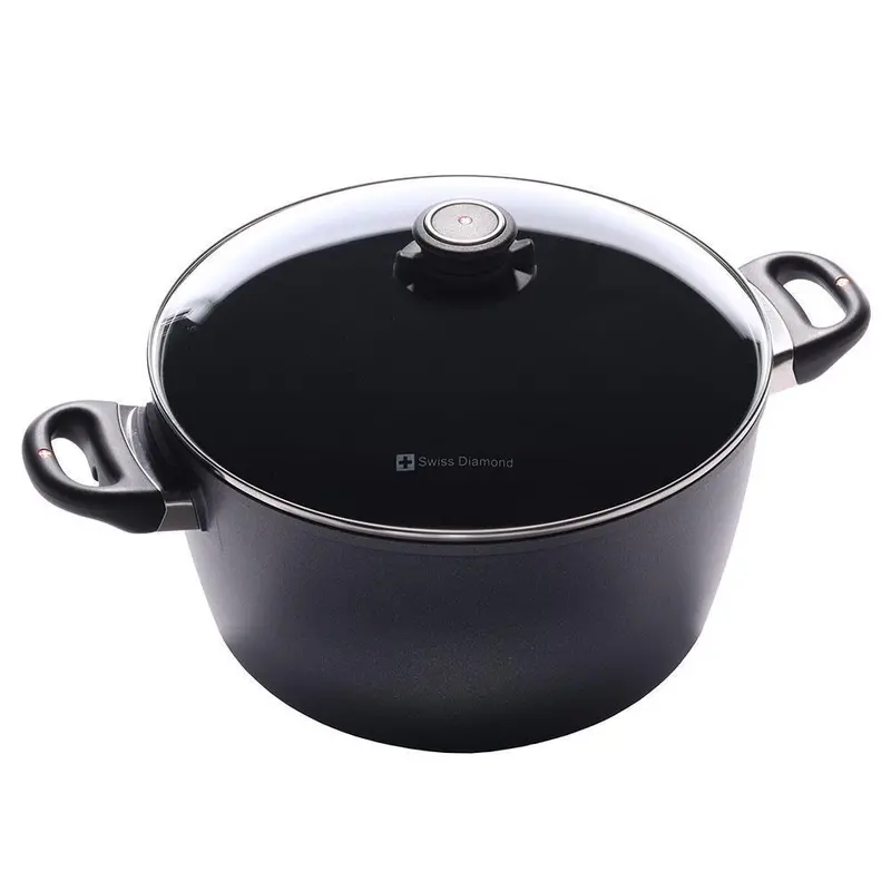 Swiss Diamond Hd Induction Stockpot With Lid – Stainless Steel Base 1