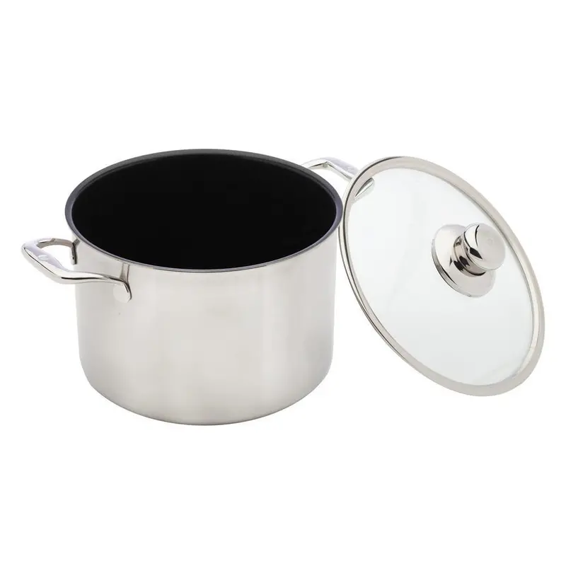 Swiss Diamond Nonstick Clad Stock Pot With Lid – 7.9 Qt 1