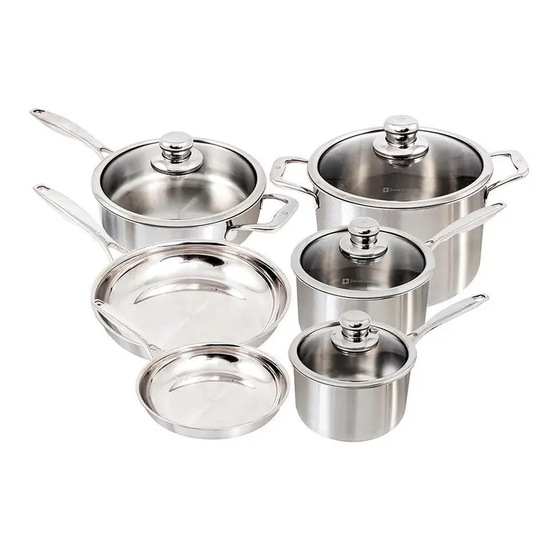 Swiss Diamond Premium Clad 10-Piece Cookware Set 1