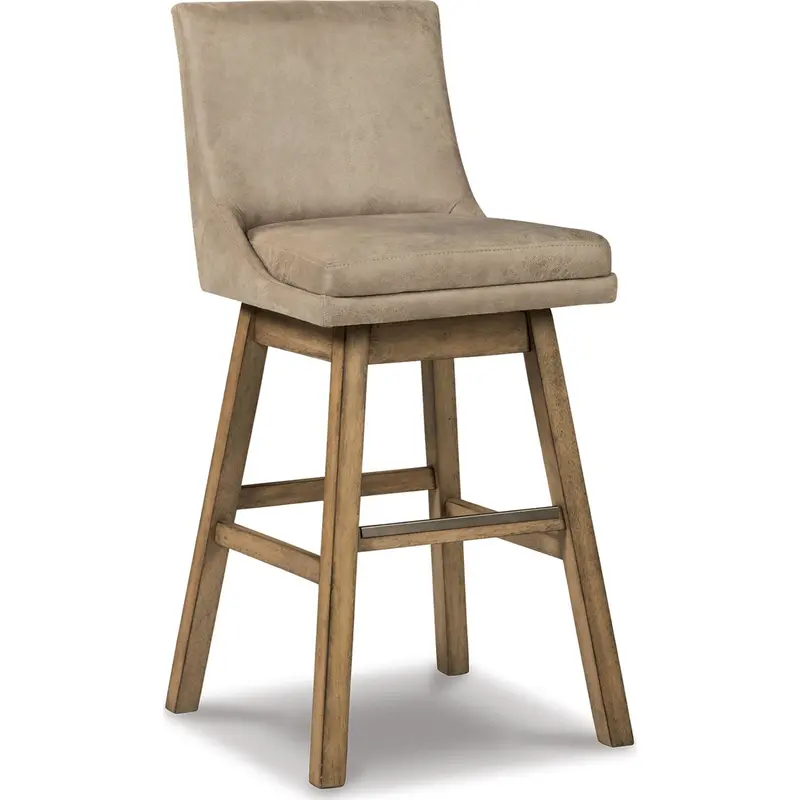 Tallenger Beige Bar Height Stool – Ergonomic Upholstered Seating (Model D380-530) 1