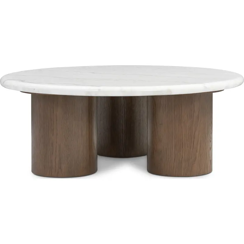 Tenth+Maple Aurelia Minimalist Coffee Table In Crisp White 1