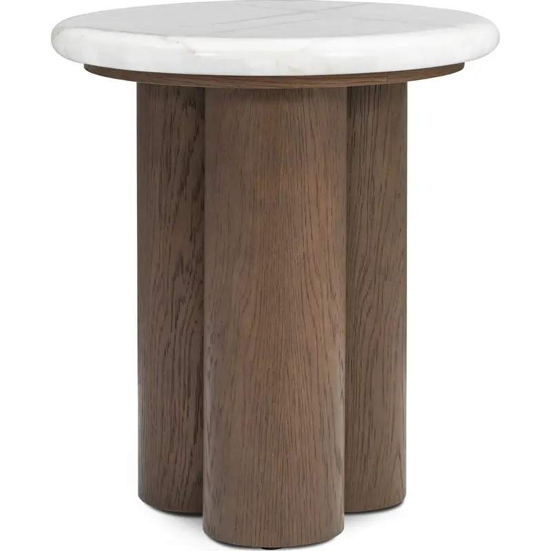 Tenth+Maple Aurelia Sleek Lamp Table In Bright White 1