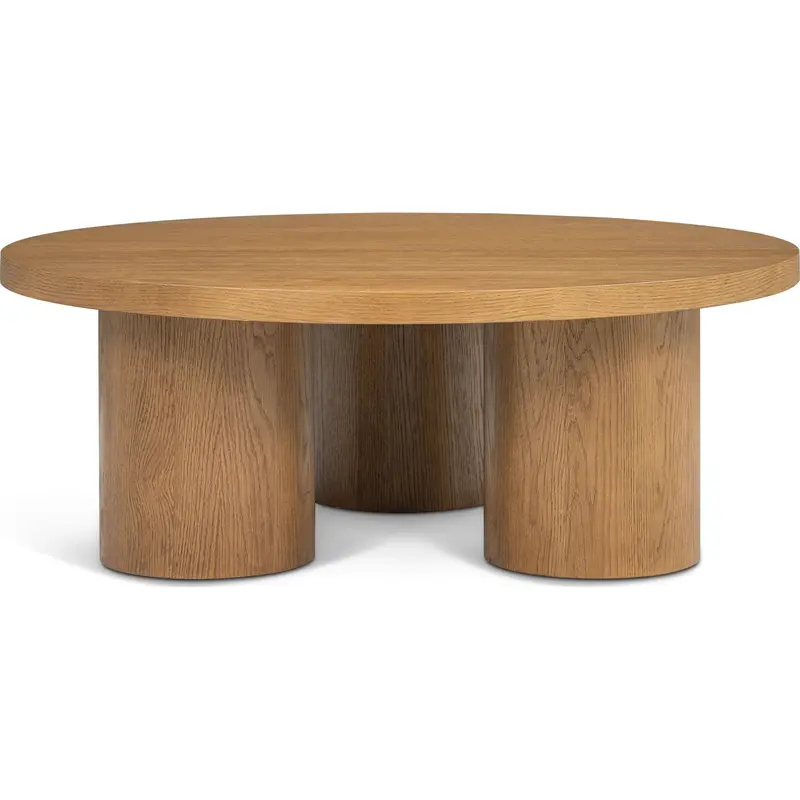 Tenth+Maple Carlotta Wooden Coffee Table In Warm Brown 1
