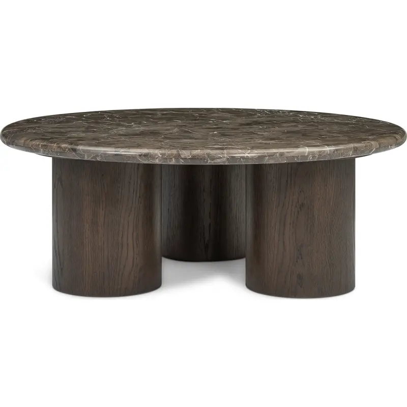 Tenth+Maple Elena Contemporary Coffee Table In Soft Grey 1