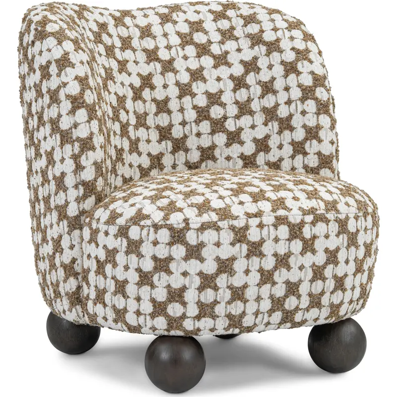 Tenth+Maple Jolie Patterned Accent Chair In Dot Design 1