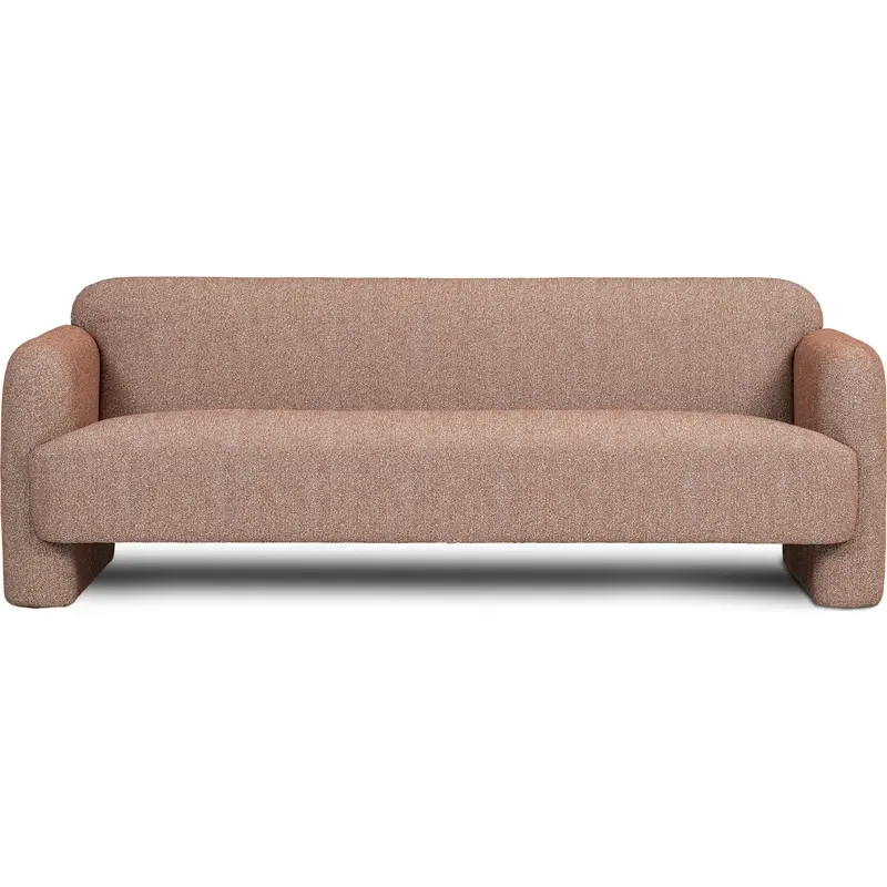 Tenth+Maple Mae Rust Upholstered Sofa 1