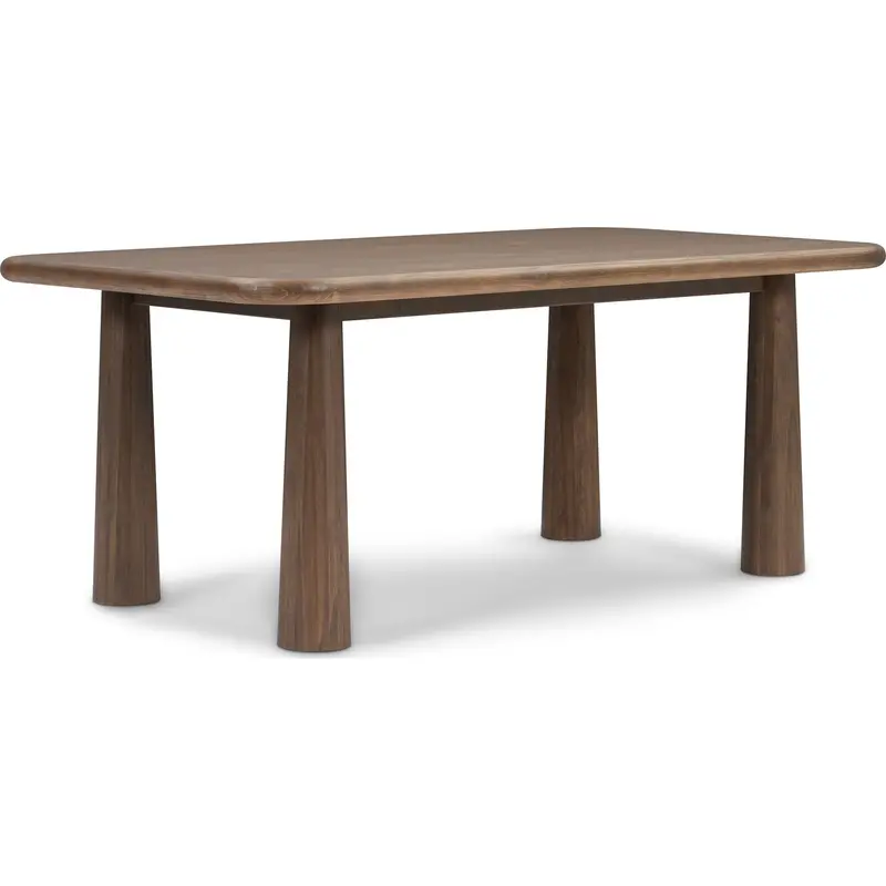 Tenth+Maple Naomi Dining Table – Brown Woodgrain, Extendable Rectangular Design (Model 1587605K) 1