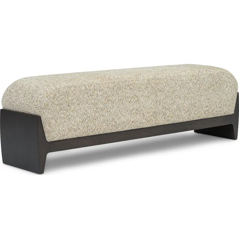 Tenth+Maple Odessa Linen-Look Bench In Cream 1