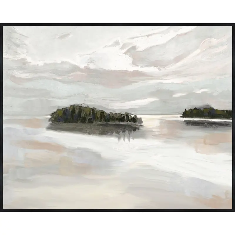 Tropical Islands Landscape Wall Art – 49.5 X 61.5 Inches Large-Scale Canvas 1