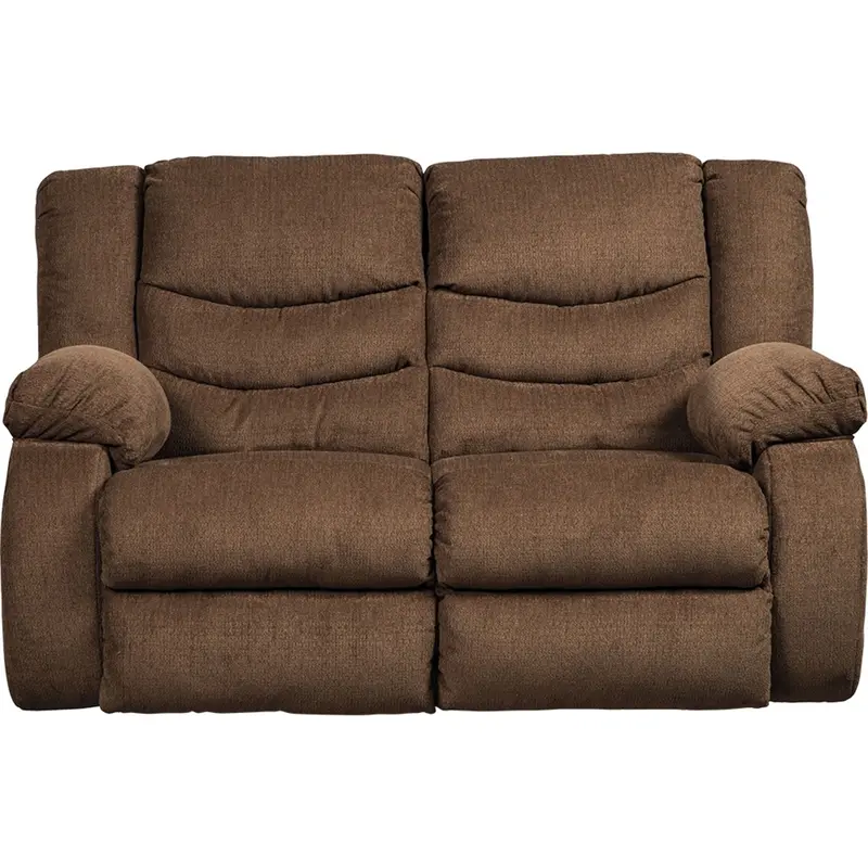 Tulen Chocolate-Finish Power Reclining Loveseat 1
