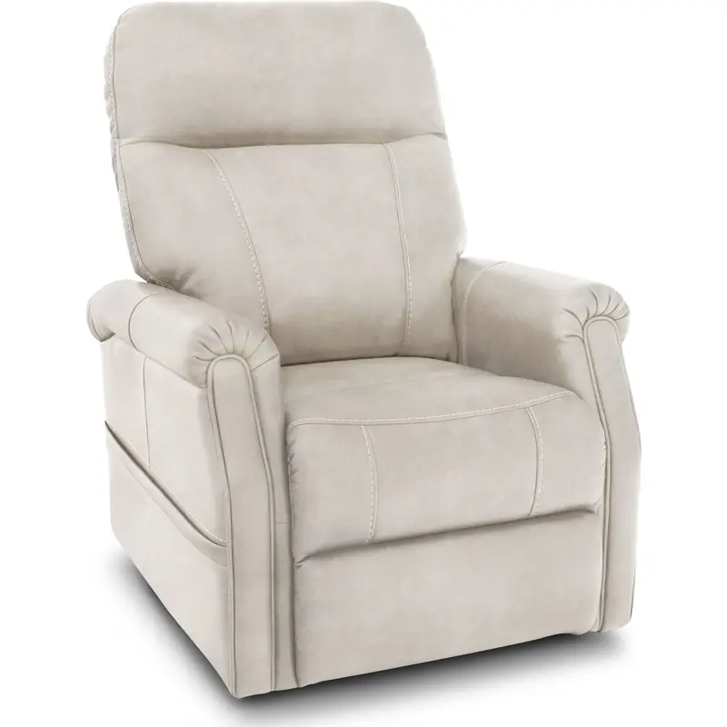 Turin Power Lift Recliner – Capriccio Dove Leather-Look Upholstery 1