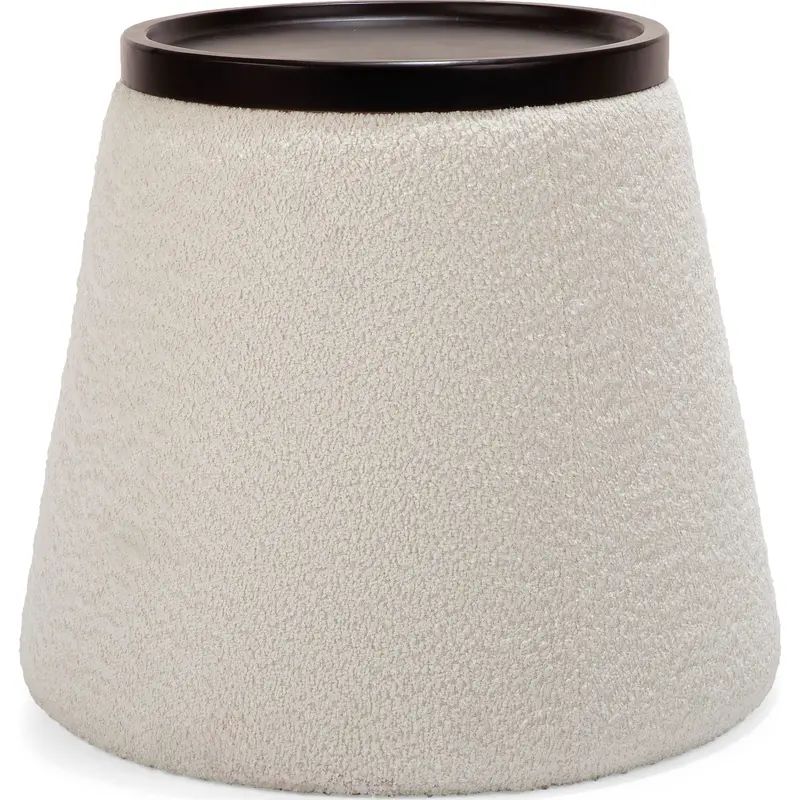 Valentina Popcorn Ivory End Table 1