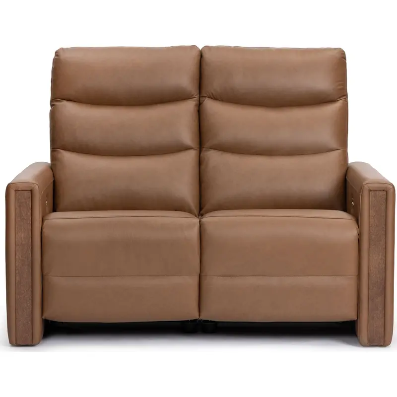 Valmont Verona Russet Power Reclining Loveseat With Adjustable Headrest 1
