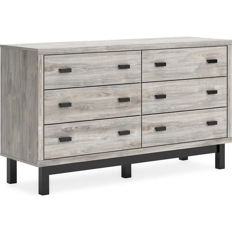 Vessalli Gray Wooden Dresser 1