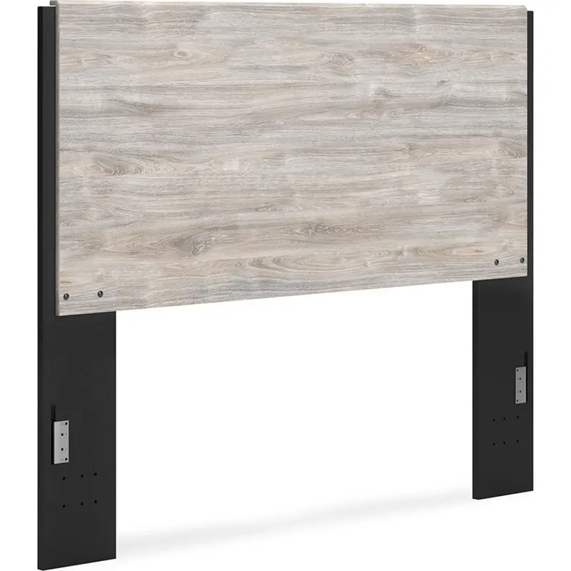 Vessalli Upholstered Panel Headboard In Gray Fabric 2