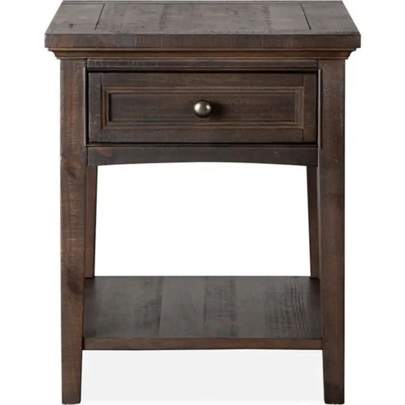 Westley Falls Graphite-Finished End Table – Contemporary Style 1