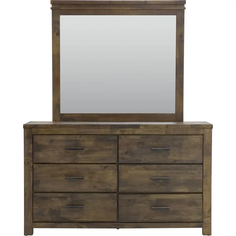Weston 6-Drawer Dresser In Warm Classic Oak Finish 1