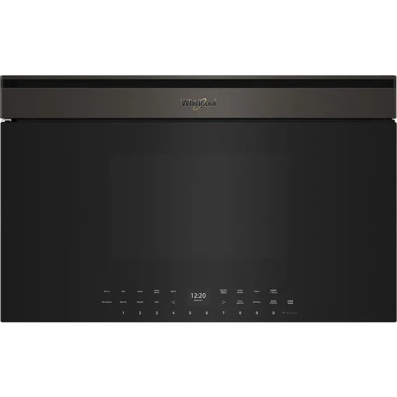 Whirlpool 1.1 Cu. Ft. Built-In Smart Microwave – Air Fry Capability, 900W, Black Stainless Finish (Ywmbt7030Sv) 1